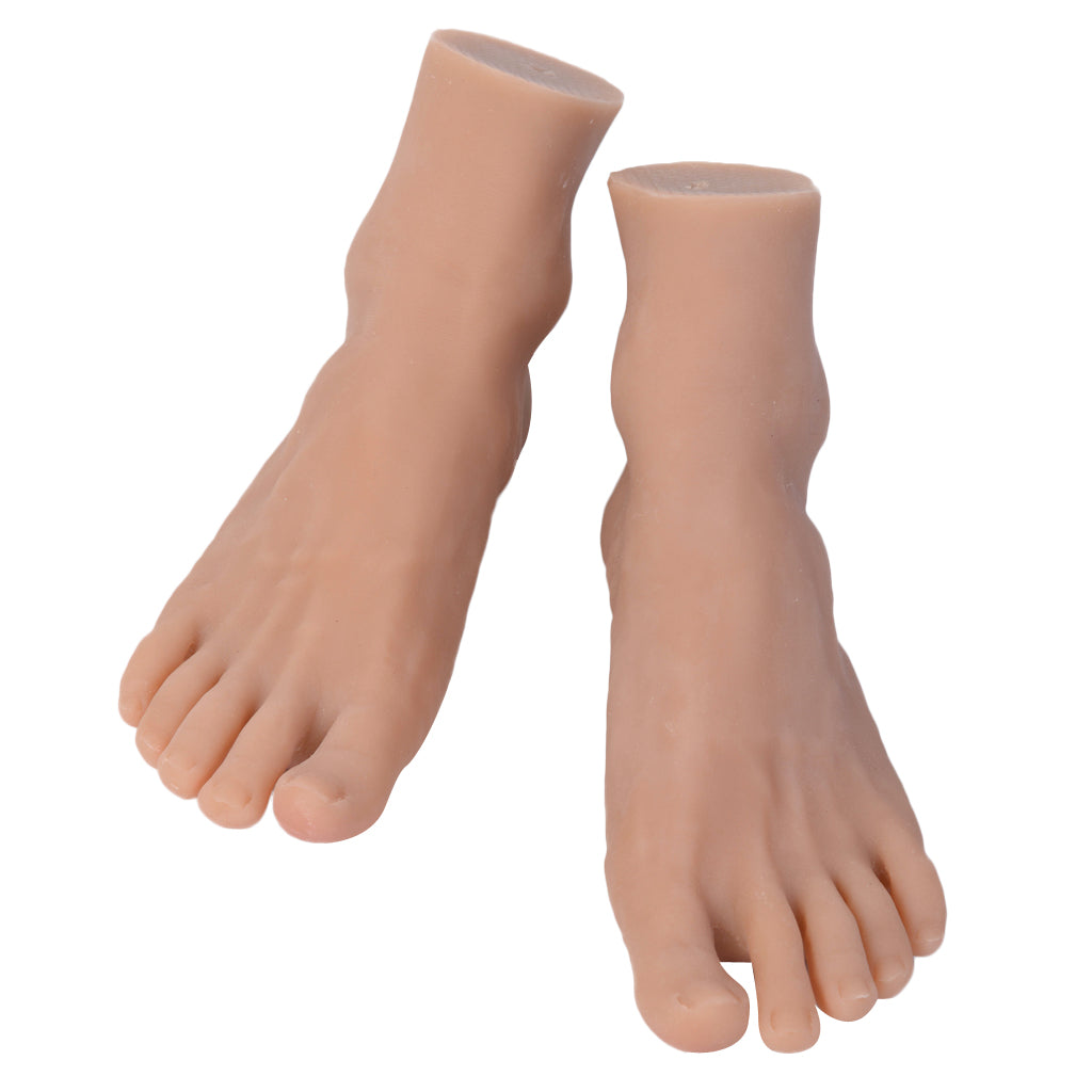 1 Pair Male Mannequin Foot Model For Sandal Shoes Socks Display Pedicure Practice