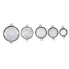 50 Pieces Tibetan Silver Bezel Pendant Trays Double Loops Round Cabochon Settings Trays Pendant Blanks DIY Jewelry Making Findings 25mm Bezel