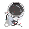 Chrome 12V Universal Motorcycle Round LED Digital Oil Fuel Level Gauge 65 Mm