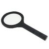 Black LED Illuminated Handheld Elderly  Magnifier Glass Magnifying Lens Tool