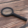 Black LED Illuminated Handheld Elderly  Magnifier Glass Magnifying Lens Tool