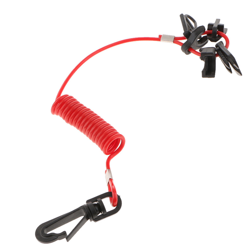 Outboard Motor Parts Kill Stop Switch & Safety Tether Lanyard for Tohatsu