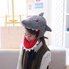 Novelty Adults Cartoon Shark Sea Animal Fun Plush Soft Warm Fancy Dress Christmas Party Hat Props