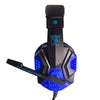 Surround Sound Over-Ear Gaming Headphones with LED Lights Stereo Headset blue