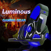 Surround Sound Over-Ear Gaming Headphones with LED Lights Stereo Headset blue