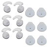 6 Pairs Silicone Gel Earbuds Eartips Caps For Samsung Galaxy S6 S7 White