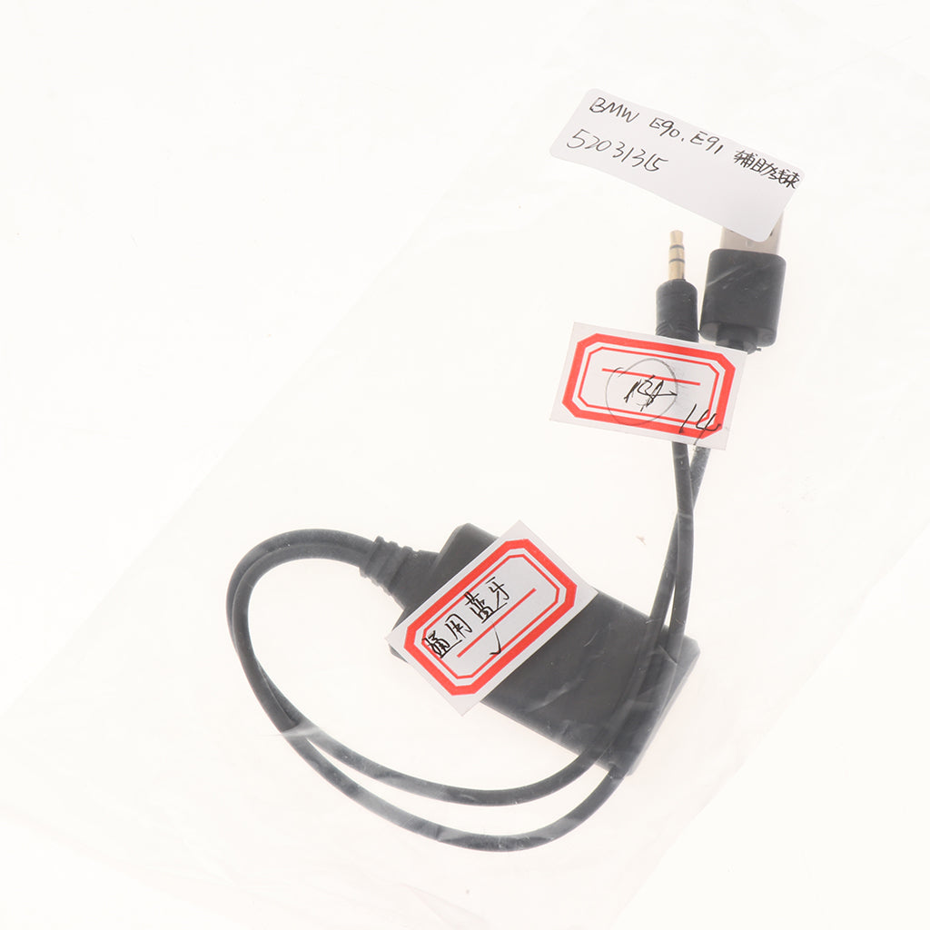 32cm/12.6inch Car USB AUX Switch Socket with Wire Harness Cable Adapter For BMW E90 E91