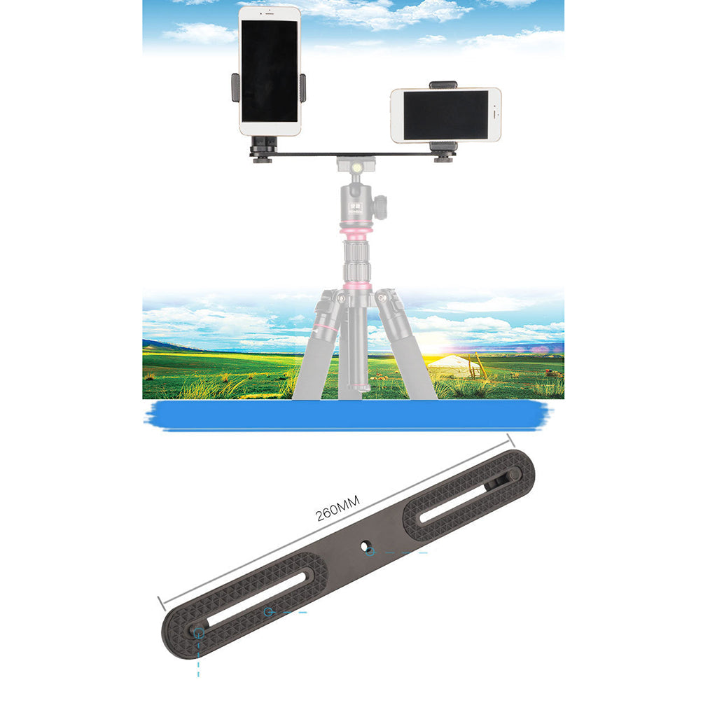 Two-position Bracket Phone Tripod Head Multi-function Fixed Clamp