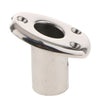 30 Degree Boat Deck Handrail Rail Irregular Hexagon Base 316 Stainless Steel for 7/8 inch Tube Solid Flag Pole Holder