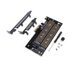 Dual M.2 PCIe Adapter NVME M Key or SATA B Key to PCI-e x4 Expansion Card Support 22110 2280 2260 2242 2230