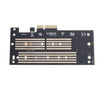 Dual M.2 PCIe Adapter NVME M Key or SATA B Key to PCI-e x4 Expansion Card Support 22110 2280 2260 2242 2230