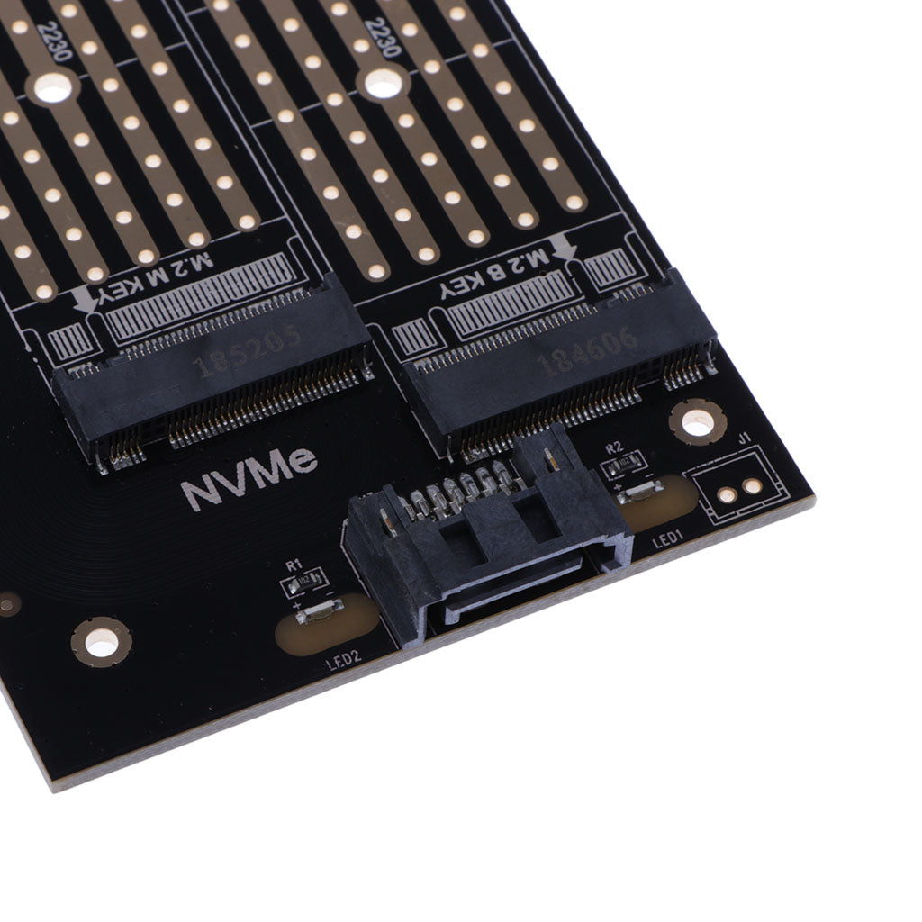 M.2 NVMe SSD NGFF to PCI-E3.0 X4 Adapter Board M Key / B Key Add On Card Support 2230/2242/2260/2280/22110