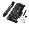 M.2 NVMe SSD NGFF to PCI-E3.0 X4 Adapter Board M Key / B Key Add On Card Support 2230/2242/2260/2280/22110