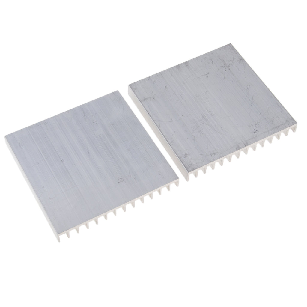 2 Pack 100*101*12mm Aluminum Heat Sink Cooling Fin for Computer CPU / IC LED Light / Power Amplifier