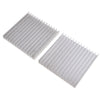 2 Pack 100*101*12mm Aluminum Heat Sink Cooling Fin for Computer CPU / IC LED Light / Power Amplifier