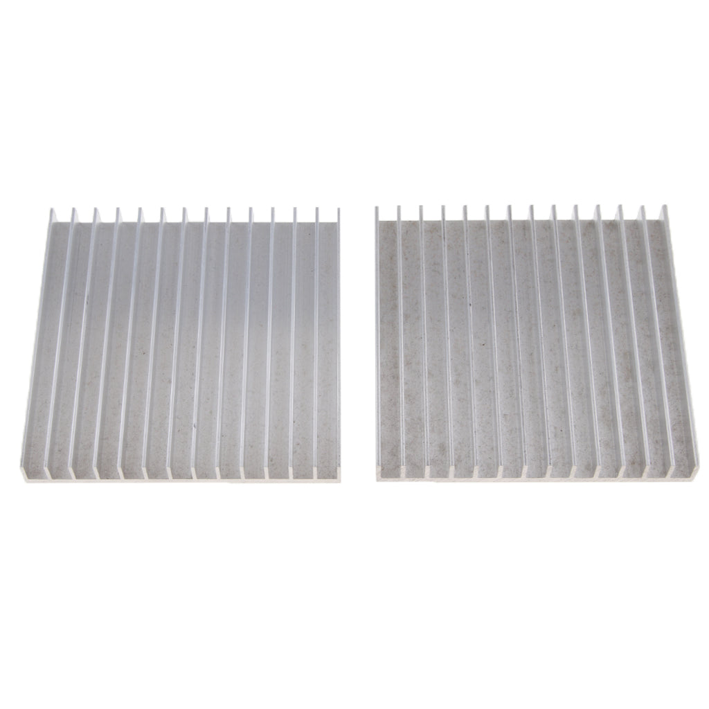 2 Pack 100*101*12mm Aluminum Heat Sink Cooling Fin for Computer CPU / IC LED Light / Power Amplifier