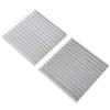 2 Pack 100*101*12mm Aluminum Heat Sink Cooling Fin for Computer CPU / IC LED Light / Power Amplifier