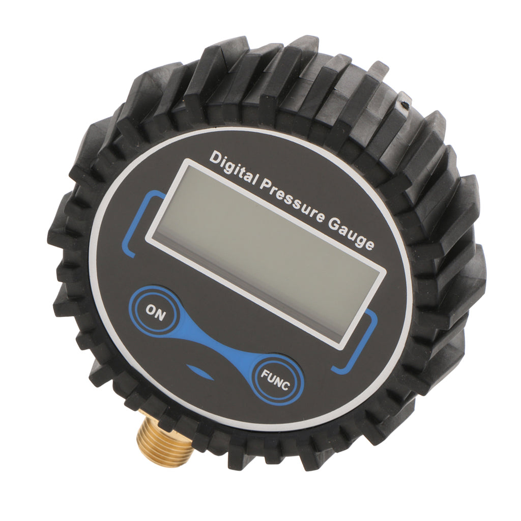 Digital Tire Inflator With Pressure Gauge, 200 PSI Air Chuck And Compressor Accessories With LED Backlit Screen  Black