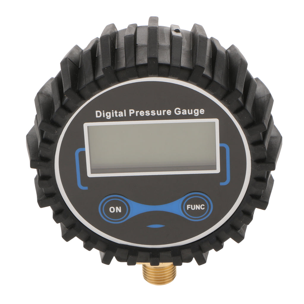 Digital Tire Inflator With Pressure Gauge, 200 PSI Air Chuck And Compressor Accessories With LED Backlit Screen  Black