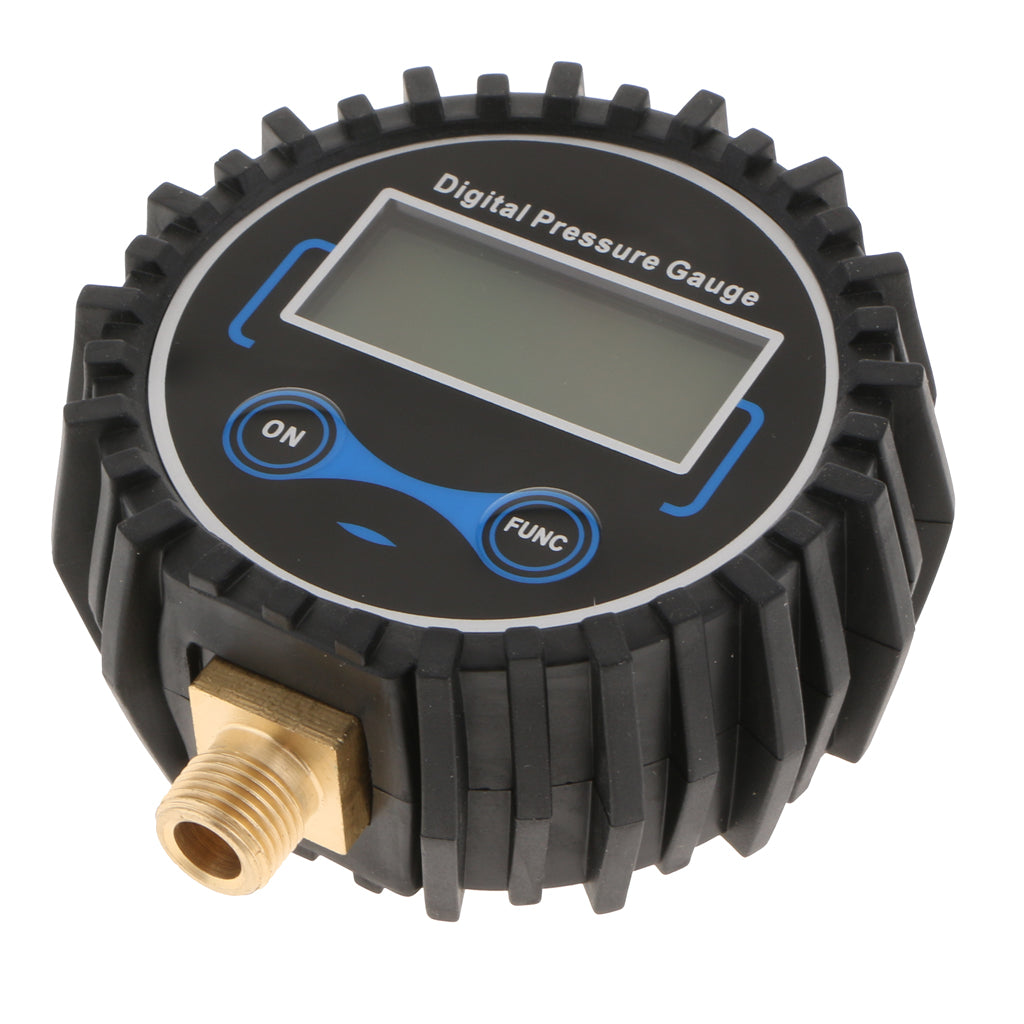 Digital Tire Inflator With Pressure Gauge, 200 PSI Air Chuck And Compressor Accessories With LED Backlit Screen  Black