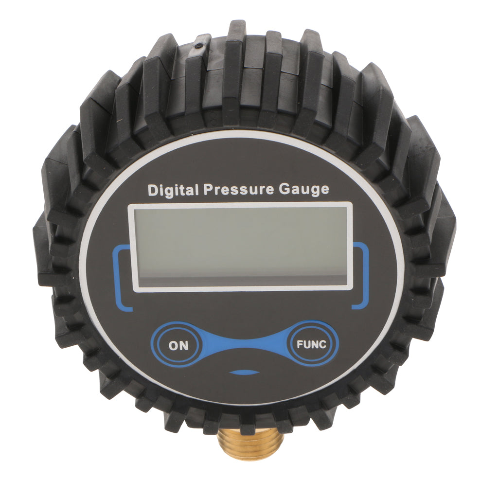 Digital Tire Inflator With Pressure Gauge, 200 PSI Air Chuck And Compressor Accessories With LED Backlit Screen  Black