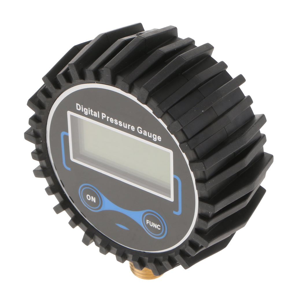 Digital Tire Inflator With Pressure Gauge, 200 PSI Air Chuck And Compressor Accessories With LED Backlit Screen  Black