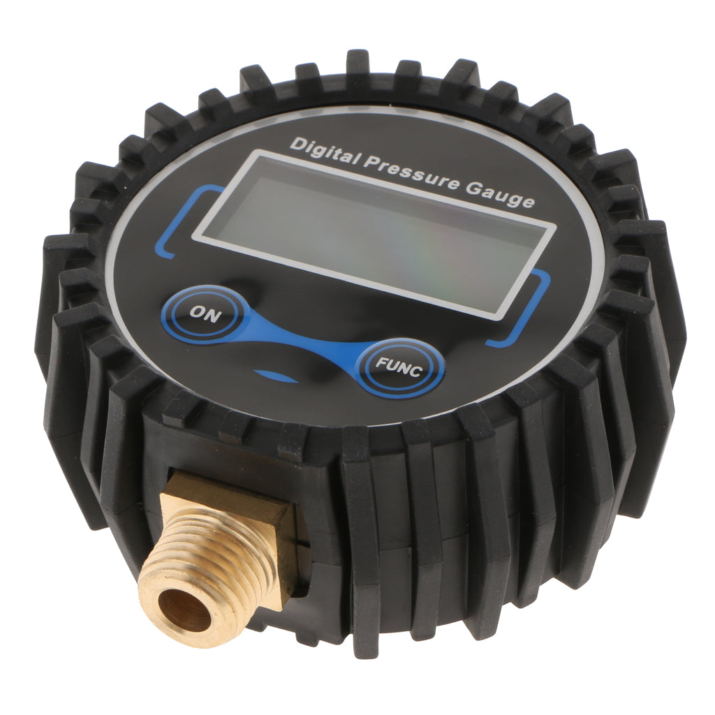 Digital Tire Inflator With Pressure Gauge, 200 PSI Air Chuck And Compressor Accessories With LED Backlit Screen  Black