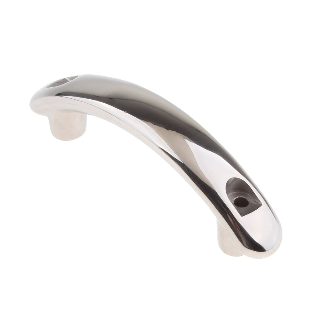 Universal 316 Boat Stainless Steel Handrail 138mm Grab Handle Polished for Marine/Yachts/RV