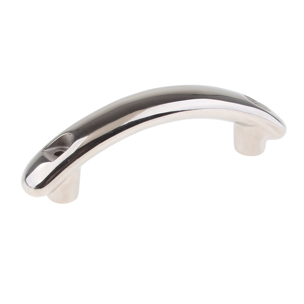 Universal 316 Boat Stainless Steel Handrail 138mm Grab Handle Polished for Marine/Yachts/RV