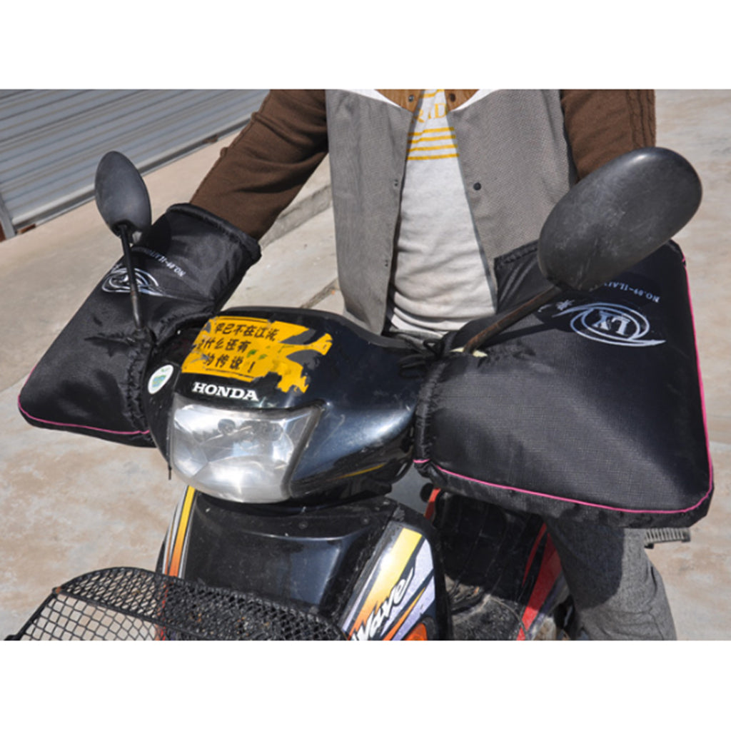 Weatherproof Motorcycle Handlebar Mittens Bar Muffs Hand Protectors Gloves for Cold Weather Riding Waterproof