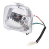 12V 35W Beam Headlight DRL Clear Head Lamp for 50 70 90 110cc Scooter ATV