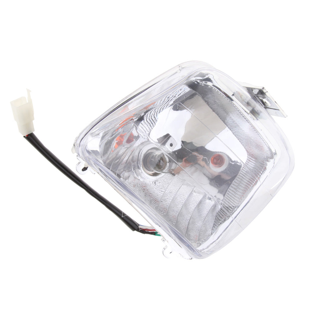 12V 35W Beam Headlight DRL Clear Head Lamp for 50 70 90 110cc Scooter ATV