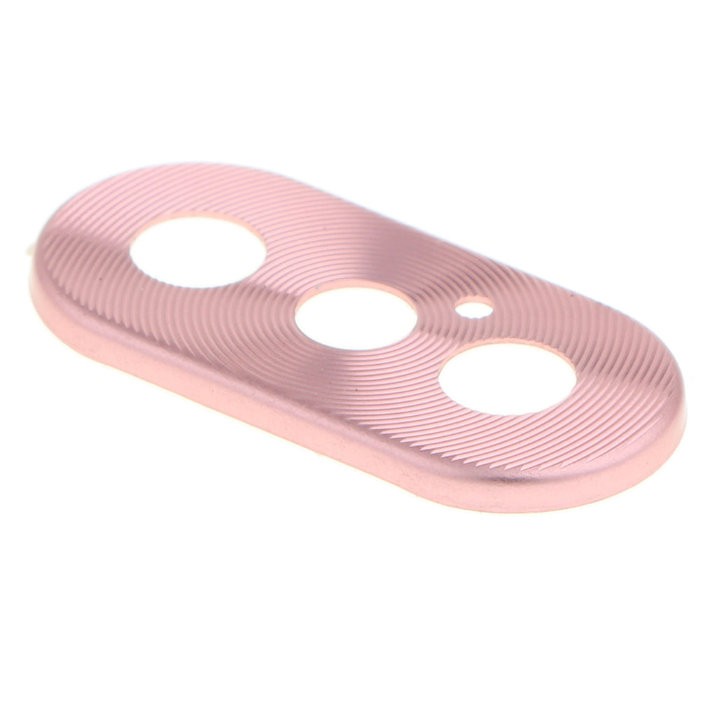 Anti-scratch Camera Lens Guard Ring Metal Lens Protector for iPhone X (Pink)