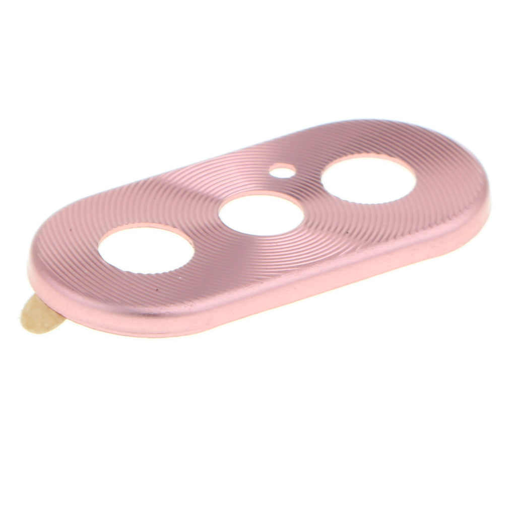 Anti-scratch Camera Lens Guard Ring Metal Lens Protector for iPhone X (Pink)