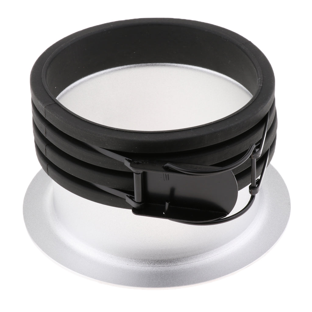 135mm AD-PF Studio Speedring Insert Adapter Convertor for Profoto Monolight Flash Black+Silver