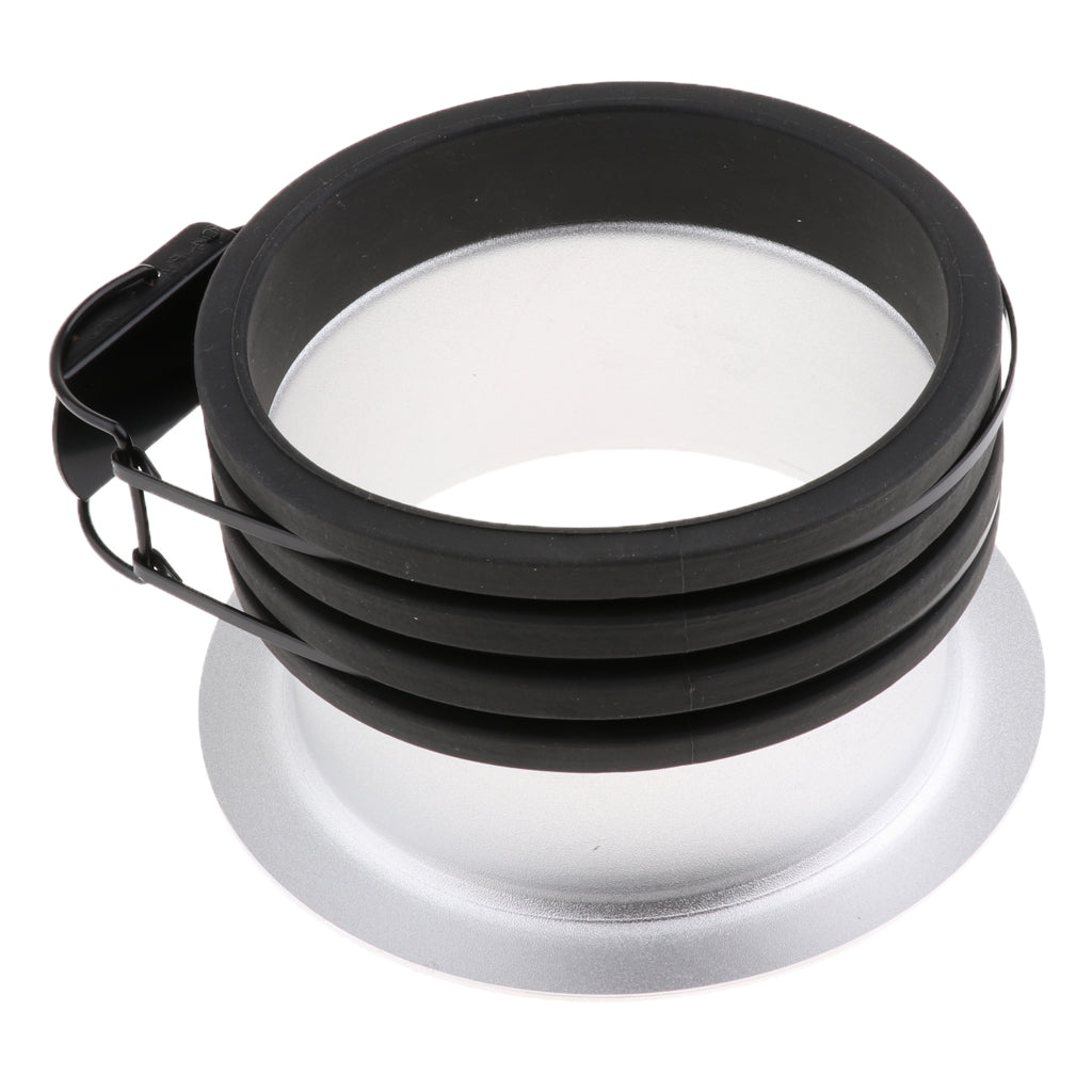 135mm AD-PF Studio Speedring Insert Adapter Convertor for Profoto Monolight Flash Black+Silver