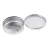 10 Empty Aluminum Tins Cans With Screw Lids Container Jar Top Round 3.5oz