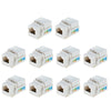 10 pack of RJ45 CAT6 Keystone Jack Module Network Connector Enternet Module - White