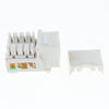 10 pack of RJ45 CAT6 Keystone Jack Module Network Connector Enternet Module - White