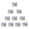 10 pack of RJ45 CAT6 Keystone Jack Module Network Connector Enternet Module - White