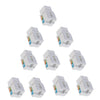 10 pack of RJ45 CAT6 Keystone Jack Module Network Connector Enternet Module - White