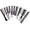 10 Pieces Professional Salon Stylist Hair Styling Comb Plastic Hairdressing Combs Set For All Hair Types