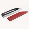 2 Pieces Car 7.5 inch Length Side Vent Air Flow Fender Sticker Silver Tone Black,19cm x 5cm