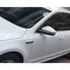 2 Pieces Car 7.5 inch Length Side Vent Air Flow Fender Sticker Silver Tone Black,19cm x 5cm