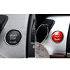 1PC Red Real Carbon Fiber Push Start Stop Button Cover Cap Sticker Trim Auto Car Decor Engine Aceessorie Styling For BMW E Series