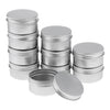 10x 80ml Round Aluminum Cosmetics Cream Empty Lip Balm Containers Jars Tin