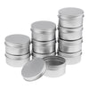 10x 80ml Round Aluminum Cosmetics Cream Empty Lip Balm Containers Jars Tin