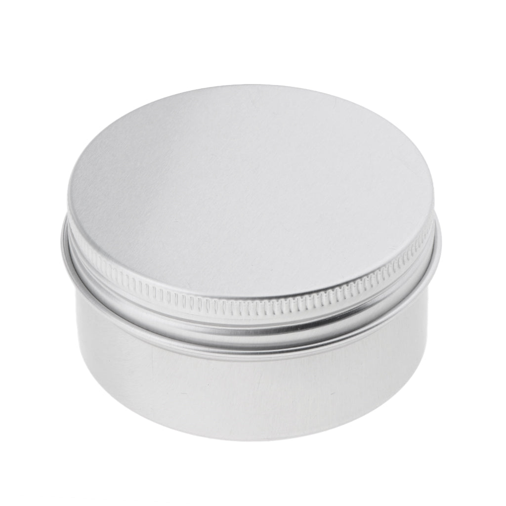 10x 80ml Round Aluminum Cosmetics Cream Empty Lip Balm Containers Jars Tin