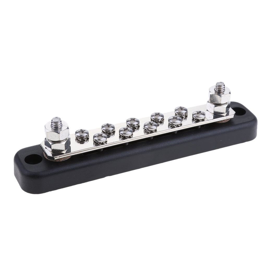 12V/24V 10 WAY POWER DISTRIBUTION BUS BAR 10x4mm SCREWS 100A RATED AUTO MARINE