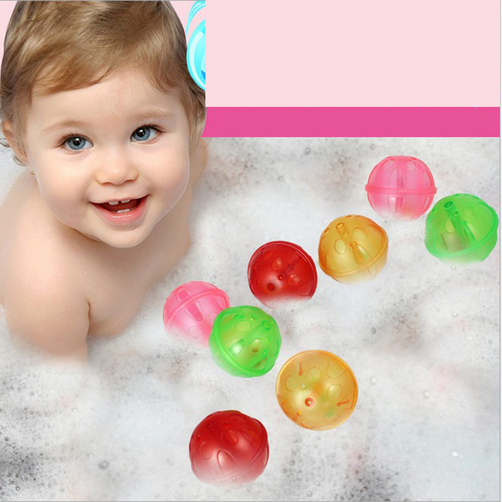 4Pcs Baby Bath Ball Toys Bathing Happy Sense Educational Water Games Toys